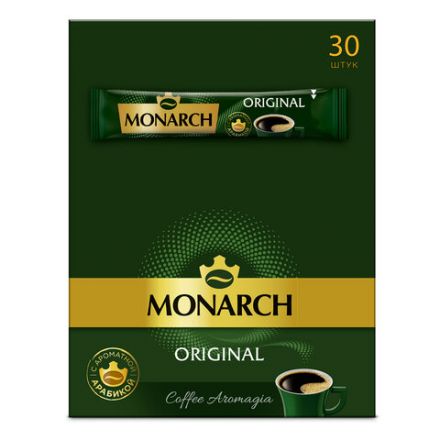 Кофе растворимый порционный MONARCH "Original", пакетик 1,8 г, сублимированный Кофе растворимый порционный MONARCH "Original", пакетик 1,8 г, сублимированный