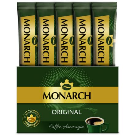 Кофе растворимый порционный MONARCH "Original", пакетик 1,8 г, сублимированный Кофе растворимый порционный MONARCH "Original", пакетик 1,8 г, сублимированный