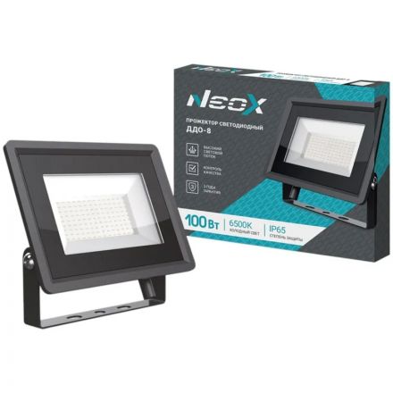 Прожектор светодиодный ДДО-8 100Вт 230В 6500К IP65 NEOX Прожектор светодиодный ДДО-8 100Вт 230В 6500К IP65 NEOX