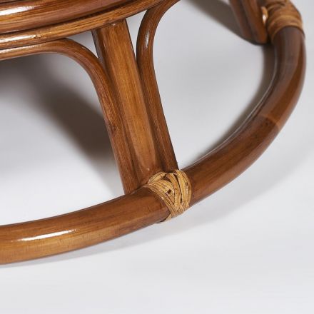 Кресло-качалка Папасан/Papasan (W 23/01 B) /с подушкой/ 115х78х104см, пекан орех, ткань оранжевый, с 23 Кресло-качалка Папасан/Papasan (W 23/01 B) /с подушкой/ 115х78х104см, пекан орех, ткань оранжевый, с 23