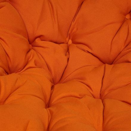 Кресло-качалка Папасан/Papasan (W 23/01 B) /с подушкой/ 115х78х104см, пекан орех, ткань оранжевый, с 23 Кресло-качалка Папасан/Papasan (W 23/01 B) /с подушкой/ 115х78х104см, пекан орех, ткань оранжевый, с 23