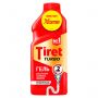 Средство для прочистки канализационных труб 500 мл, TIRET (Тирет) "Turbo", гель, 8147369