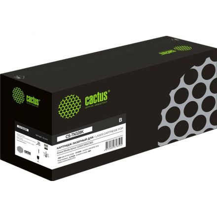 Картридж лазерный Cactus TN328K CS-TN328K для Konica Minolta, чёрный