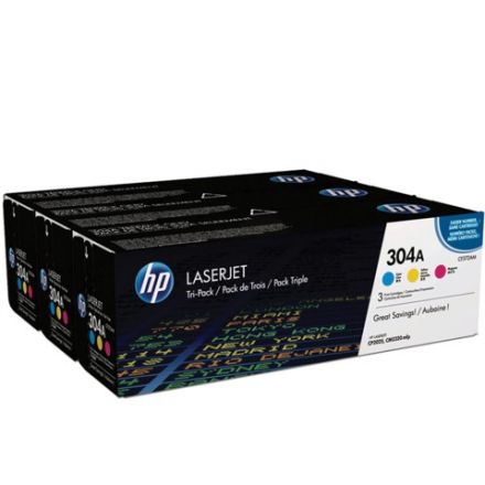 Картридж лазерный HP (CF372AM) ColorLaserJet CM2320/CP2025, №304A, оригинальный, КОМПЛЕКТ 3 цвета по 2800 страниц Картридж лазерный HP (CF372AM) ColorLaserJet CM2320/CP2025, №304A, оригинальный, КОМПЛЕКТ 3 цвета по 2800 страниц
