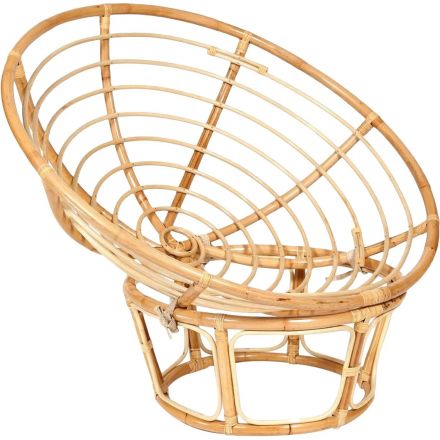 Кресло PAPASAN ECO P115-1/SP STD / c под, ремеш /, натур, флок Олива, 23