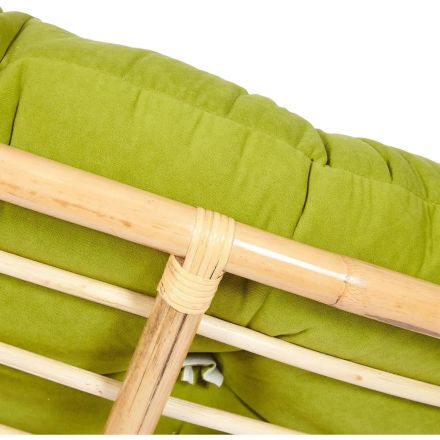 Кресло PAPASAN ECO P115-1/SP STD / c под, ремеш /, натур, флок Олива, 23