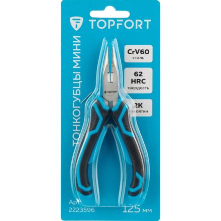 Тонкогубцы мини 125 мм Topfort