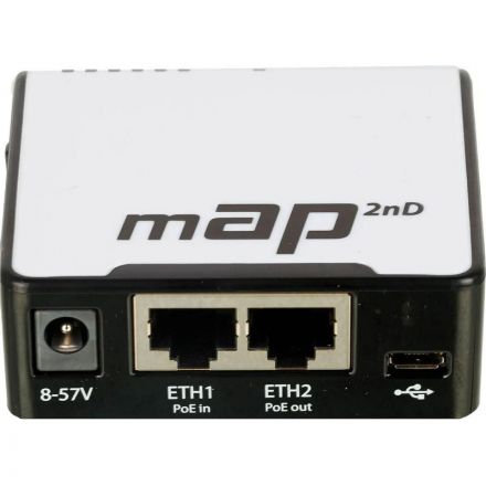 Точка доступа wi-fi MikroTik mAP (RBMAP2ND) AR9531 650MHz, 64MB, 2xLAN
