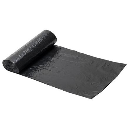 Мешки для мусора 190 л черные в рулоне 10 шт., ПВД 23 мкм, 90х120 см, ЛЮБАША "эконом ПЛЮС", 607681