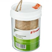 Шнур банковский джутовый полированный 100 м (в диспенсере)