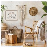 Календарь настенный перекидной 2026 г., BRAUBERG, 12 листов, 28,5х28,5 см, "Бохо", 116935