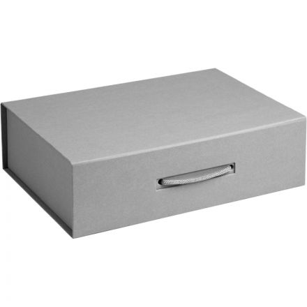Коробка подарочная Case, 33,8х23,2х9,4см, серая матовая, 1142.11 Коробка подарочная Case, 33,8х23,2х9,4см, серая матовая, 1142.11