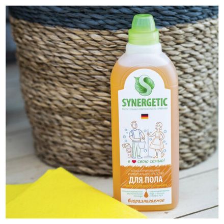 Средство для мытья пола и поверхностей 1 л SYNERGETIC, c дезинфицирующим эффектом, биоразлагаемое, 101100 Средство для мытья пола и поверхностей 1 л SYNERGETIC, c дезинфицирующим эффектом, биоразлагаемое, 101100