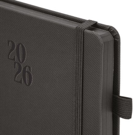 Ежедневник датированный 2026, А5, 138х213 мм, BRAUBERG "Plain", под кожу, резинка, держатель для ручки, черный, 117505 Ежедневник датированный 2026, А5, 138х213 мм, BRAUBERG "Plain", под кожу, резинка, держатель для ручки, черный, 117505