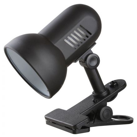 Светильник Camelion H-035 прищепка черный Е27 60W Светильник Camelion H-035 прищепка черный Е27 60W
