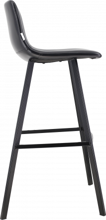 Стул барный Everprof Signal Экокожа Черный