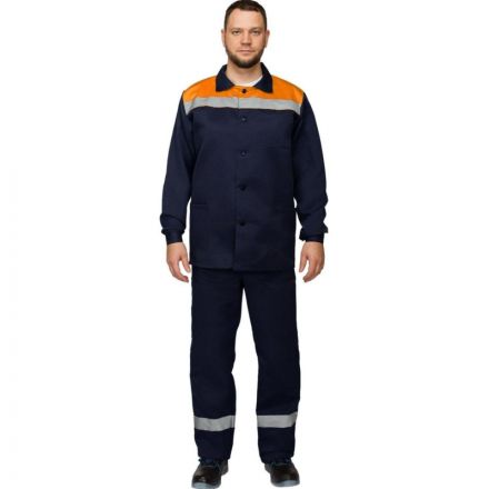 Костюм рабочий летний муж. л16-КБР с СОП син/оранж (р.60-62) 182-188 Костюм рабочий летний муж. л16-КБР с СОП син/оранж (р.60-62) 182-188