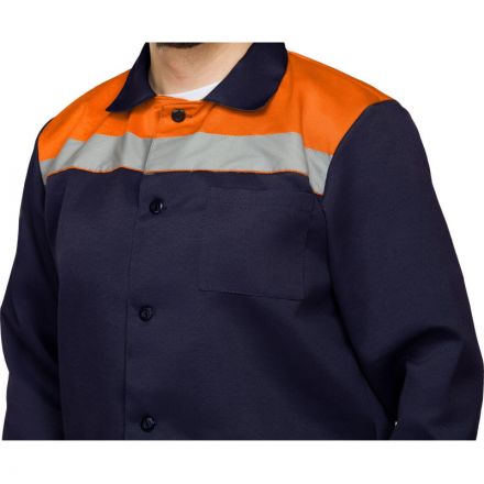 Костюм рабочий летний муж. л16-КБР с СОП син/оранж (р.60-62) 182-188 Костюм рабочий летний муж. л16-КБР с СОП син/оранж (р.60-62) 182-188