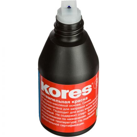 Краска штемпельная Kores синяя на водно-масляной основе 28 г