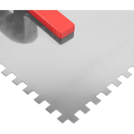 Гладилка стальная 280х130 мм зуб 6х6 пластмассовая ручка Matrix 86775 Гладилка стальная 280х130 мм зуб 6х6 пластмассовая ручка Matrix 86775