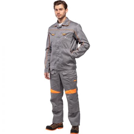 Костюм рабочий летний муж. л29-КПК т.сер/оранж (р.44-46) 182-188