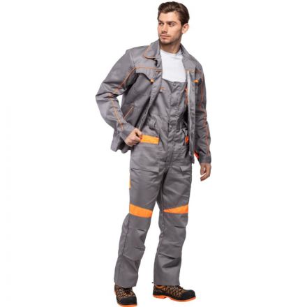 Костюм рабочий летний муж. л29-КПК т.сер/оранж (р.44-46) 182-188