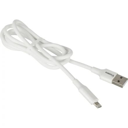 Кабель 2,4A, 1м, USB - Lightning, TPE, силикон, белый BT-JCBL-005/U28