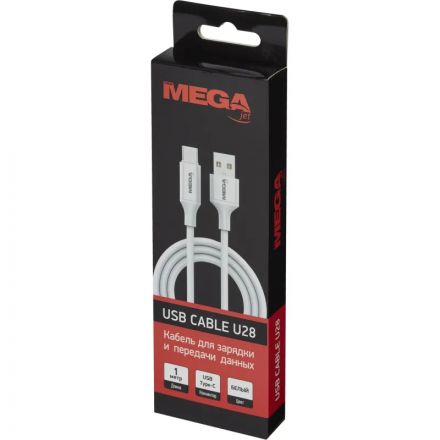 Кабель 2,4A, 1м, USB - Type-C, TPE, силикон, белый BT-JCBL-006/U28