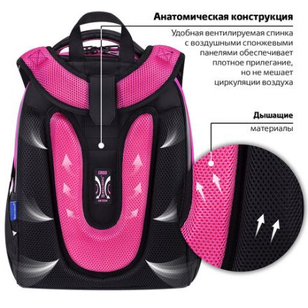 Ранец BRAUBERG SHINY, 2 отделения, с брелоком, "Glad to be cat", 38х28х14 см, 271382 Ранец BRAUBERG SHINY, 2 отделения, с брелоком, "Glad to be cat", 38х28х14 см, 271382