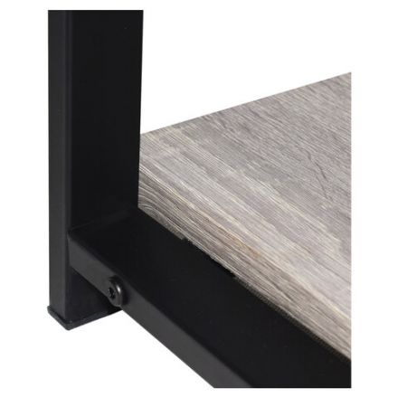 Стол на металлокаркасе BRABIX "LOFT CD-006", 1200х500х730 мм, 2 полки, цвет дуб антик, 641225
