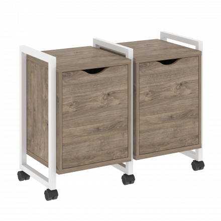 Loft Тумба на колесных опорах наборная. Вариант №2 VR.L-TN-2.K Тиквуд тёмный/Белый металл 970*460*767 Loft Тумба на колесных опорах наборная. Вариант №2 VR.L-TN-2.K Тиквуд тёмный/Белый металл 970*460*767