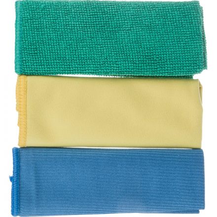 Салфетки хозяйственные Luscan из микрофибры 30х30см д/мебели, стекол 3шт/уп