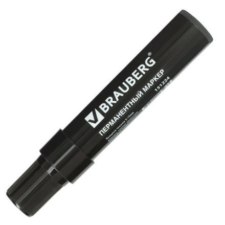 Маркер перманентный BRAUBERG "JUMBO", ЧЕРНЫЙ, ШИРОКАЯ ЛИНИЯ ПИСЬМА, скошенный наконечник, 3-10 мм, 151224 Маркер перманентный BRAUBERG "JUMBO", ЧЕРНЫЙ, ШИРОКАЯ ЛИНИЯ ПИСЬМА, скошенный наконечник, 3-10 мм, 151224
