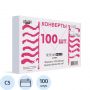 Конверт OfficePost С5 80 г/кв.м белый стрип с внутренней запечаткой (100 штук в упаковке)