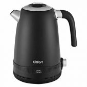 Чайник KITFORT КТ-6121-1, 1,7 л, 2200 Вт, закрытый нагревательный элемент, LED-дисплей, ТЕРМОРЕГУЛЯТОР, сталь, черный Чайник KITFORT КТ-6121-1, 1,7 л, 2200 Вт, закрытый нагревательный элемент, LED-дисплей, ТЕРМОРЕГУЛЯТОР, сталь, черный
