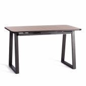 Стол MALTIDO ЛДСП/HPL/металл, 130 х 75+30 х 75 см, Дуб Вотан/чёрный Стол MALTIDO ЛДСП/HPL/металл, 130 х 75+30 х 75 см, Дуб Вотан/чёрный