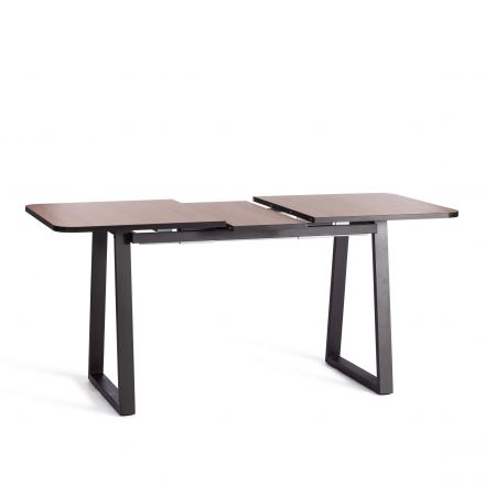Стол MALTIDO ЛДСП/HPL/металл, 130 х 75+30 х 75 см, Дуб Вотан/чёрный Стол MALTIDO ЛДСП/HPL/металл, 130 х 75+30 х 75 см, Дуб Вотан/чёрный