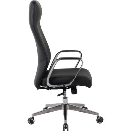 Кресло BN_Hg_EChair-505 TL нат. кожа черный алюминий Кресло BN_Hg_EChair-505 TL нат. кожа черный алюминий