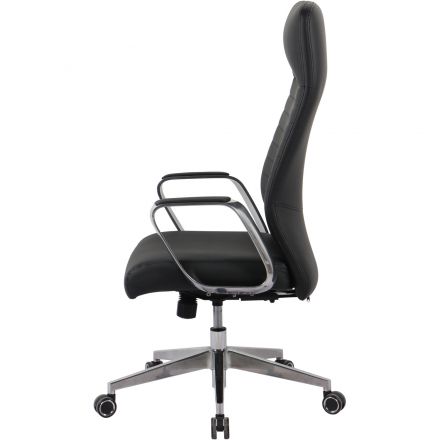 Кресло BN_Hg_EChair-505 TL нат. кожа черный алюминий Кресло BN_Hg_EChair-505 TL нат. кожа черный алюминий