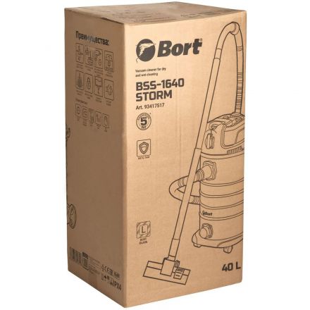 Пылесос для сухой и влажной уборки Bort BSS-1640-STORM