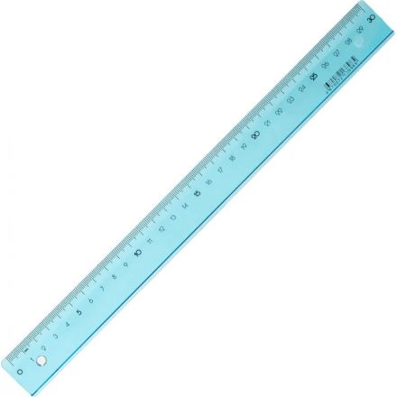 Линейка 30см Attache Bright Colours голубая