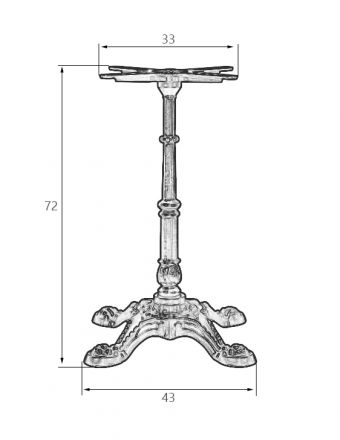 Подстолье обеденное DOBRIN LEONE Подстолье обеденное DOBRIN LEONE