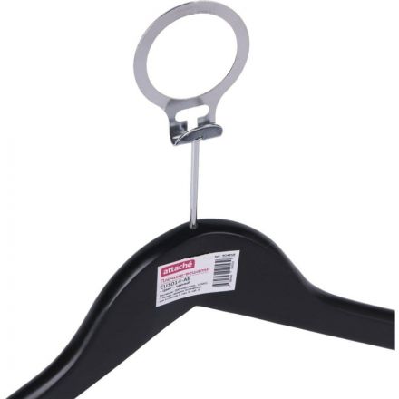 Вешалка-плечики Jas_Attache антивандальная CU3014-AB кольцо черный р 50-52