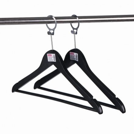 Вешалка-плечики Jas_Attache антивандальная CU3014-AB кольцо черный р 50-52