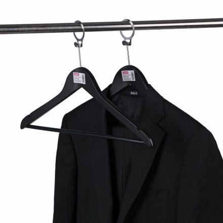 Вешалка-плечики Jas_Attache антивандальная CU3014-AB кольцо черный р 50-52