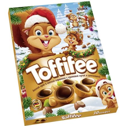 Конфеты Toffifee Санта, Семья белок (нг), 250 г