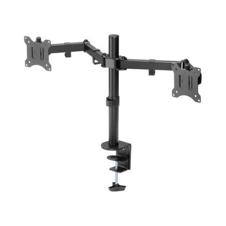 Кронштейн для двух мониторов настольный VESA 75х75, 100х100, 17"-32", до 16 кг, SONNEN STATIC, 455943