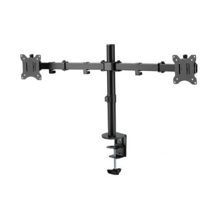 Кронштейн для двух мониторов настольный VESA 75х75, 100х100, 17"-32", до 16 кг, SONNEN STATIC, 455943