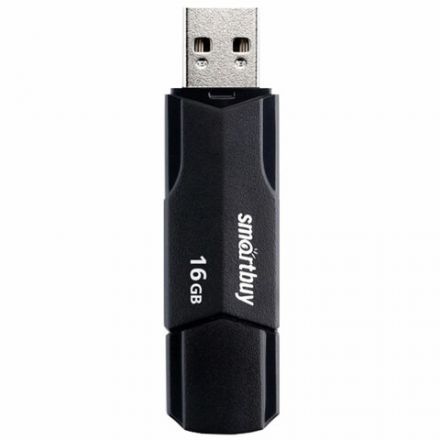 Флеш-диск 16 GB SMARTBUY Clue USB 2.0, черный, SB16GBCLU-K Флеш-диск 16 GB SMARTBUY Clue USB 2.0, черный, SB16GBCLU-K