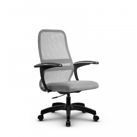 Кресло Метта SU-CM-8P светло-серое/светло-серое Pl